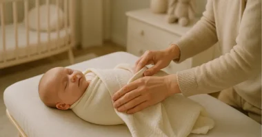 Swaddle a newborn