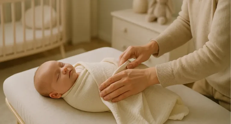 Swaddle a newborn