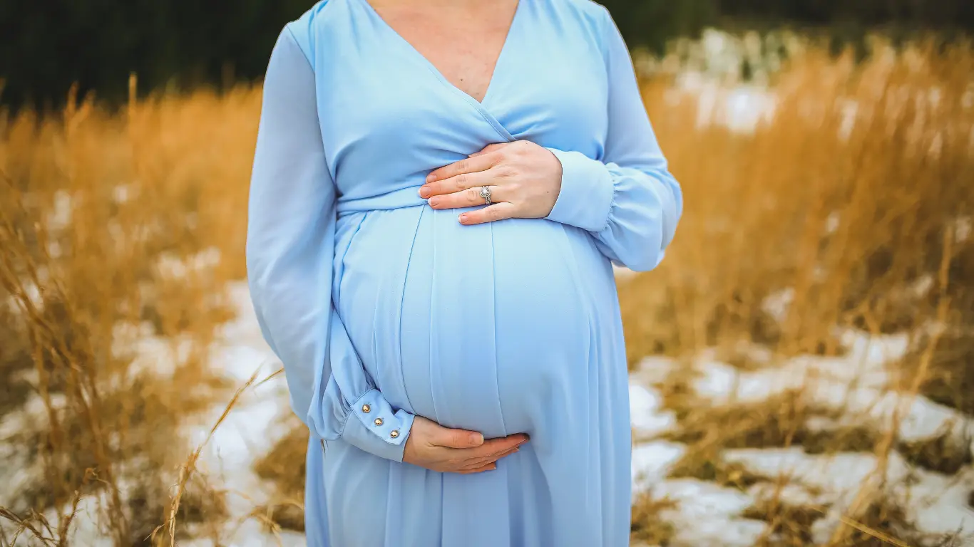 Stunning Maternity Photoshoot Dress Styles to Try Winter Maternity Photoshoot Dress