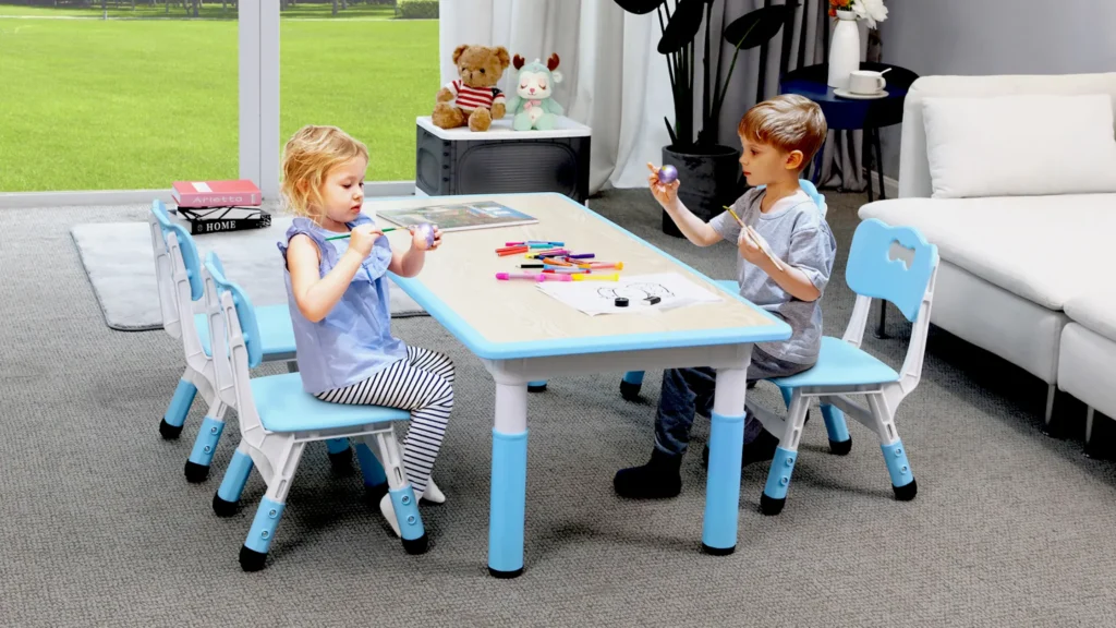 Adjustable Table and Chairs