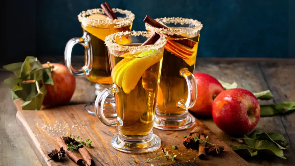 apple cider mocktail