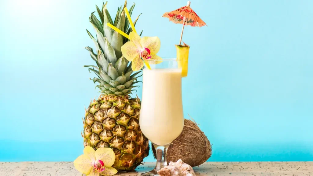coconut and pineapple mocktail