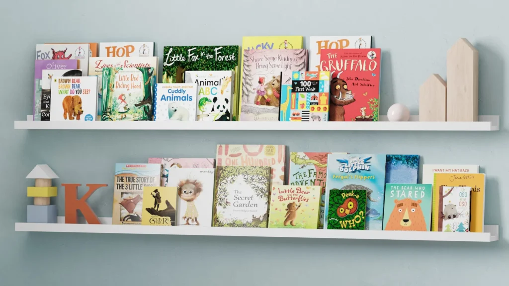 Kids Bookshelf: 9 Perfect Shelves for Tiny Bookworms Floating Shelves kids book