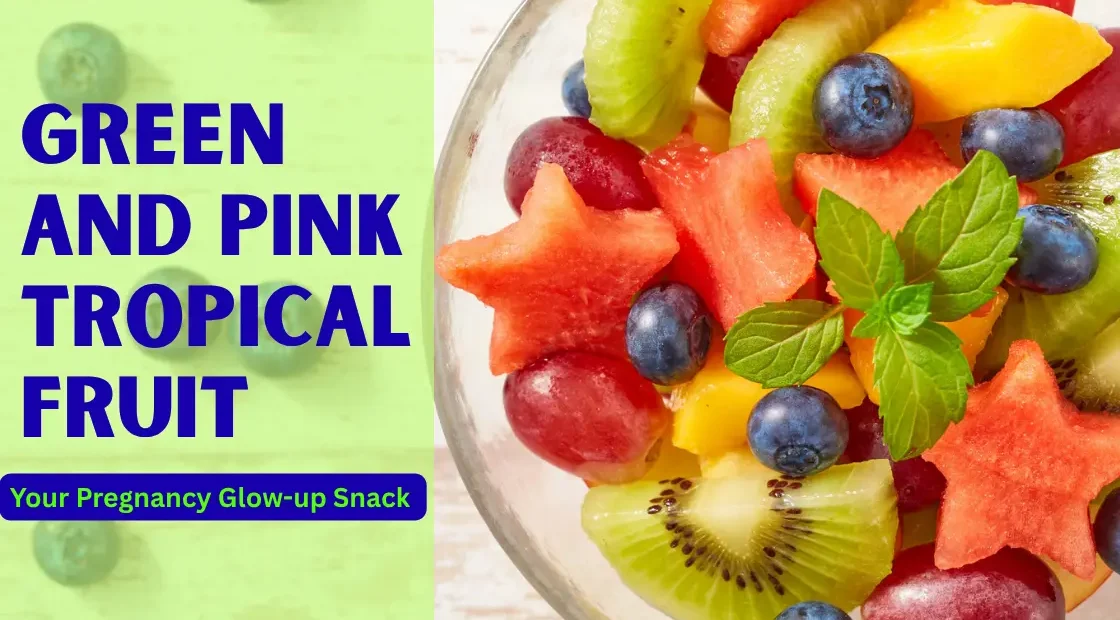 Green and Pink Tropical Fruit