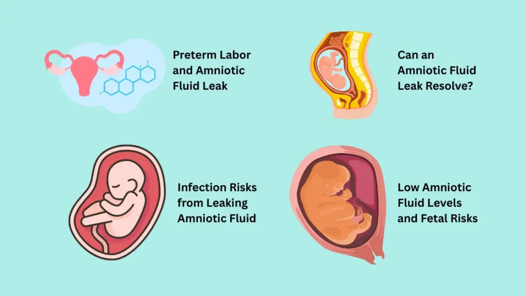 symptoms of leaking amniotic fluid