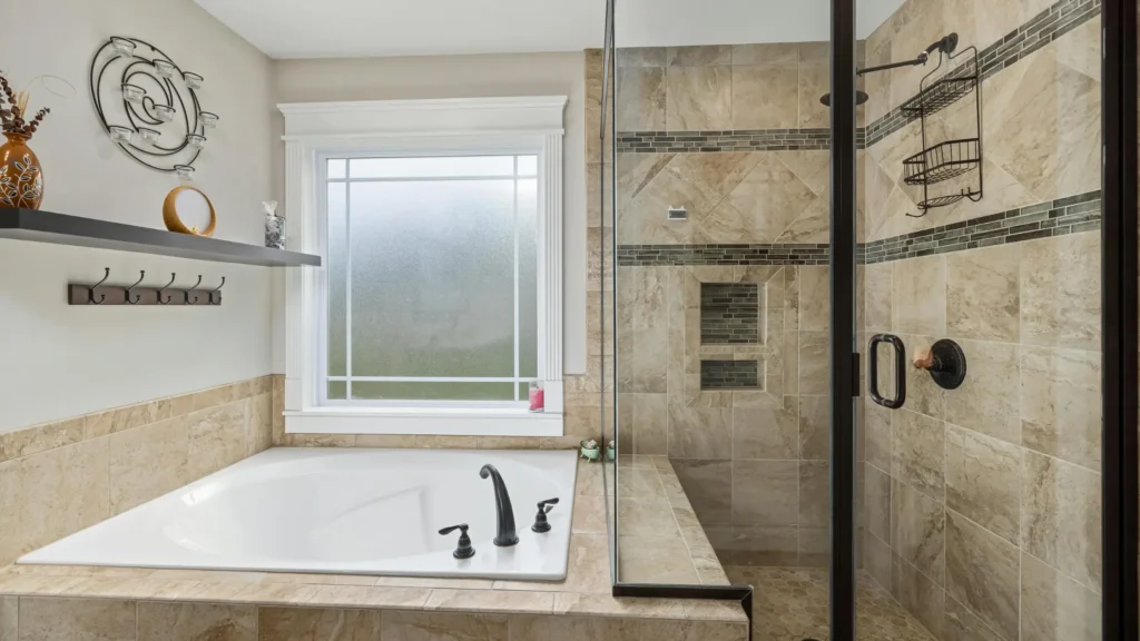 enclosed tub and shower combo