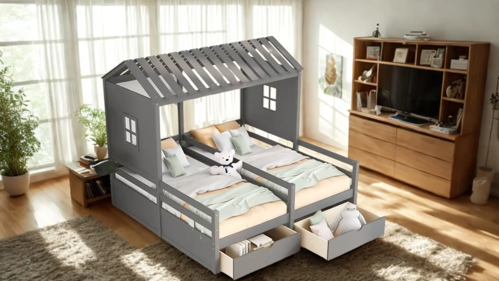 twin bed with storage
