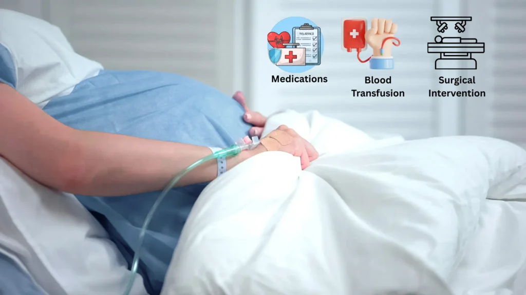 signs of internal bleeding after c-section
