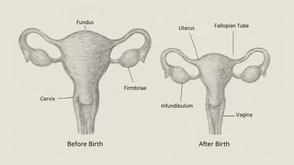 uterine involution after birth