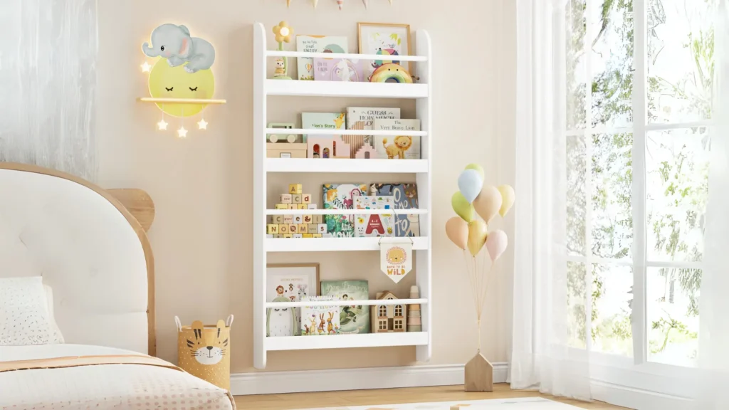 Kids Bookshelf: 9 Perfect Shelves for Tiny Bookworms Wall-Mounted Kids Bookshelf