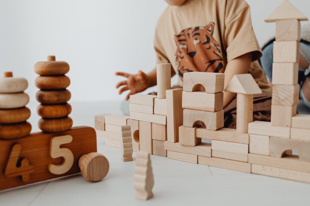 Building Blocks: Make a Mess, Build a Masterpiece! Wooden Building Blocks