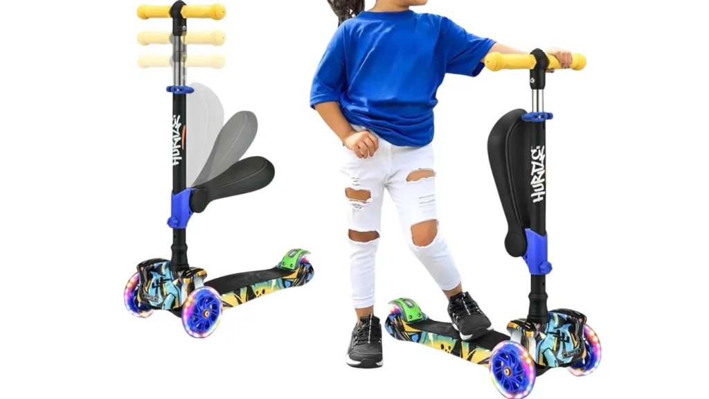 Hurtle Kids Scooter with Foldable Seat